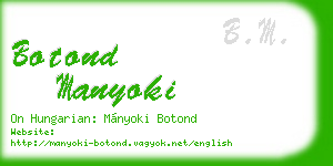 botond manyoki business card